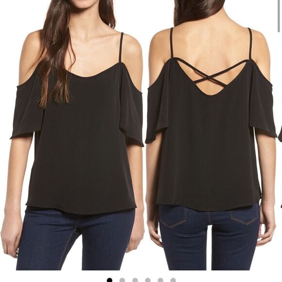 Bp. Yellow Cold shoulder Top - Picture 4 of 4